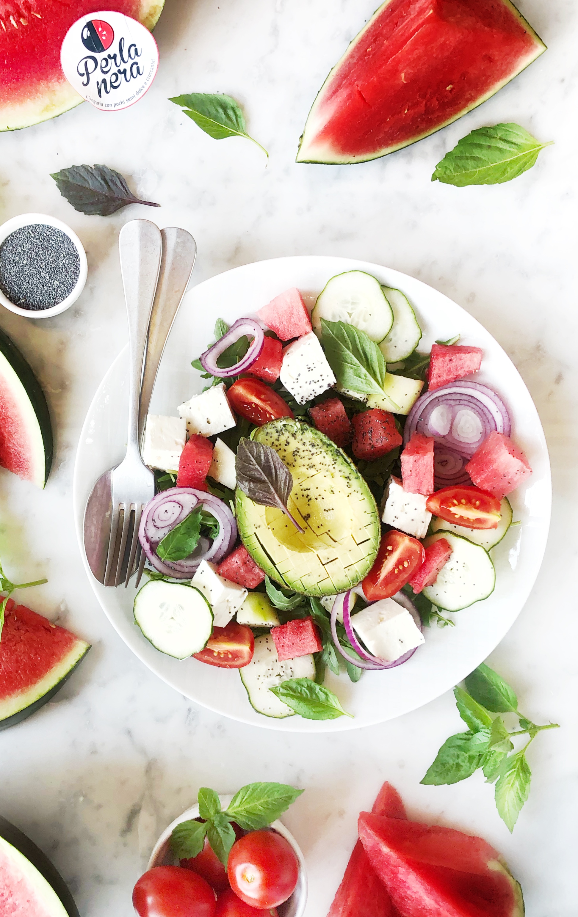 Insalata di avocado e cetriolo - insalata estiva leggera